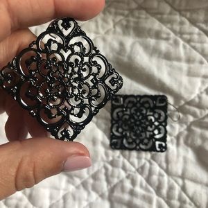 Black Diamond Metal earrings